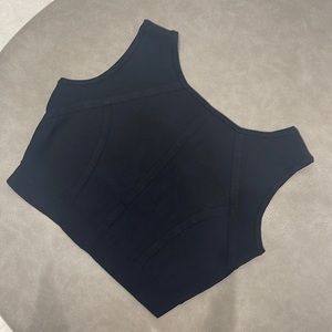 Black Crop top stretch